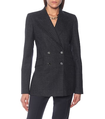 Blazer Angela a quadretti in lana | Gabriela Hearst