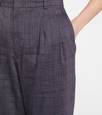 Karierte Hose Lowea mit Leinenanteil | Marant Etoile