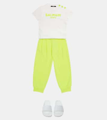 Top aus Baumwolle mit Logo | Balmain Kids