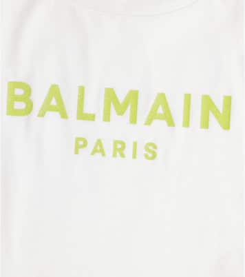 Top aus Baumwolle mit Logo | Balmain Kids