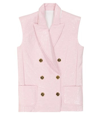 Chaleco en mezcla de algodón revestido | Balmain Kids
