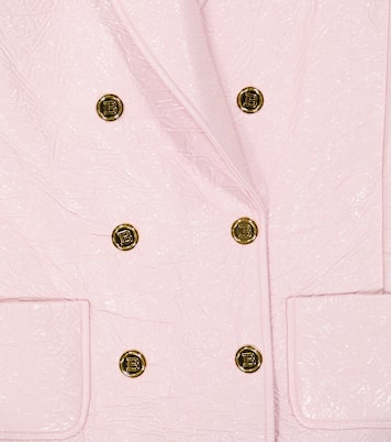 Chaleco en mezcla de algodón revestido | Balmain Kids