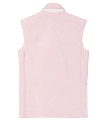 Chaleco en mezcla de algodón revestido | Balmain Kids