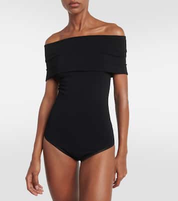 Off-shoulder knit bodysuit | Alaïa