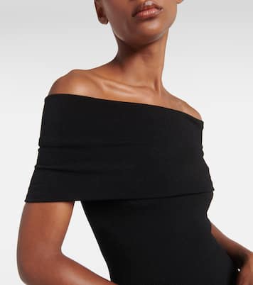 Off-shoulder knit bodysuit | Alaïa