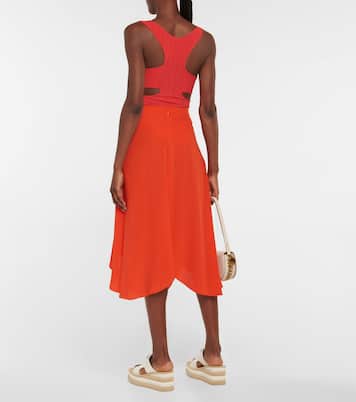 Falda midi de seda | Stella McCartney