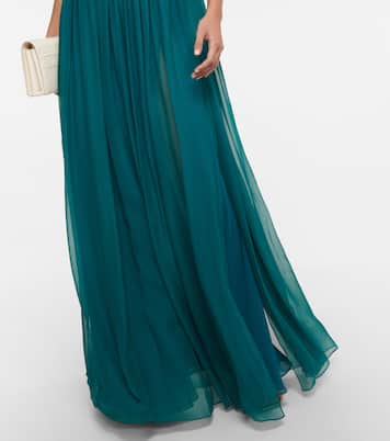 Robe longue Shauna en soie | Costarellos