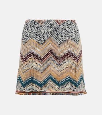 Zig-zag knit wool-blend miniskirt | Missoni
