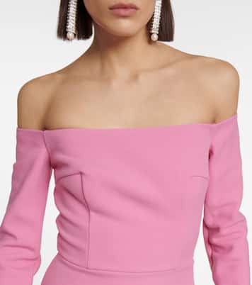 Vestido corto Everleigh de crepé | Emilia Wickstead