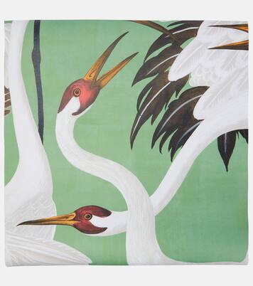 Heron printed wallpaper | Gucci