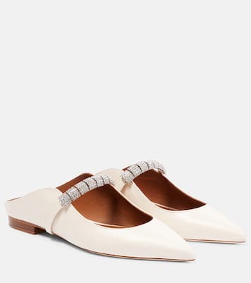 Bella embellished leather slippers | Malone Souliers
