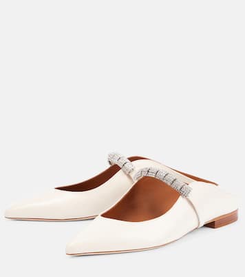 Bella embellished leather slippers | Malone Souliers