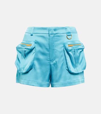 Shorts a vita bassa in raso | Blumarine