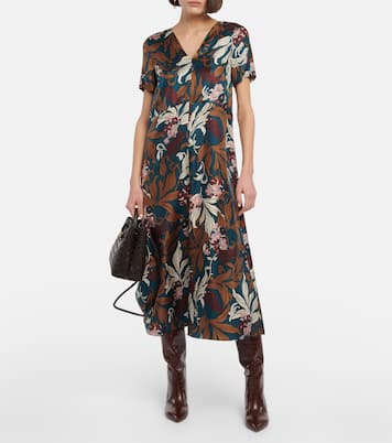Bedrucktes Midikleid Paolo aus Seide | 'S Max Mara