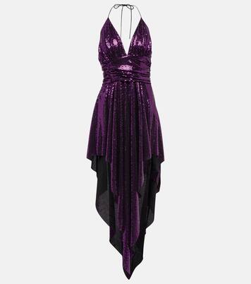Embellished asymmetrical midi dress | Alexandre Vauthier