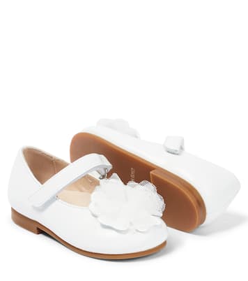 Baby leather ballet flats | Il Gufo