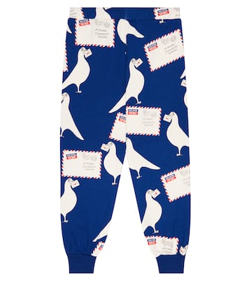 Pantalón deportivo de algodón estampado | Mini Rodini