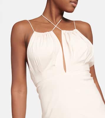 Halterneck silk maxi dress | Toteme