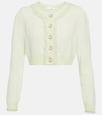 Twain cropped cardigan | LoveShackFancy