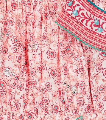 Top Donna con scollo bardot e stampa | Poupette St Barth Kids
