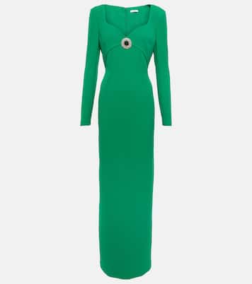 Zhad crêpe gown | Safiyaa