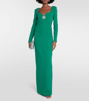 Zhad crêpe gown | Safiyaa