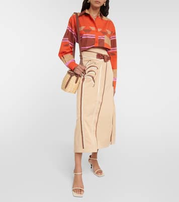 Camicia in cotone con ruches | Johanna Ortiz
