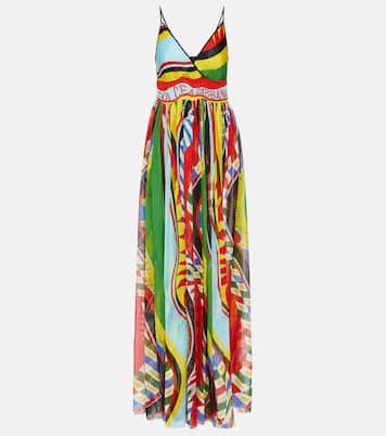 Maxikleid Carretto aus Seide | Dolce&Gabbana