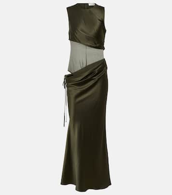 Robe Verdant Falls aus Seidensatin | Christopher Esber