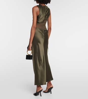 Robe Verdant Falls aus Seidensatin | Christopher Esber