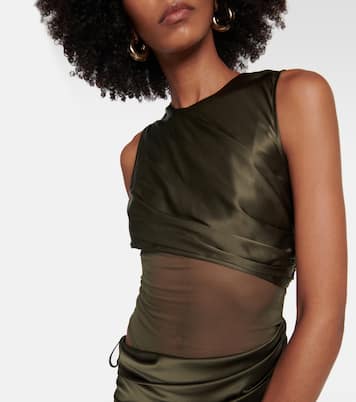 Robe Verdant Falls aus Seidensatin | Christopher Esber