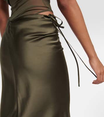 Robe Verdant Falls aus Seidensatin | Christopher Esber