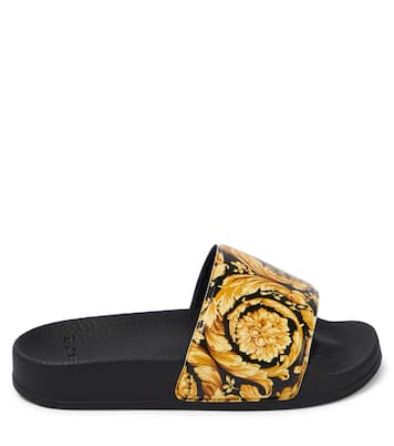 Barocco printed slides | Versace Kids