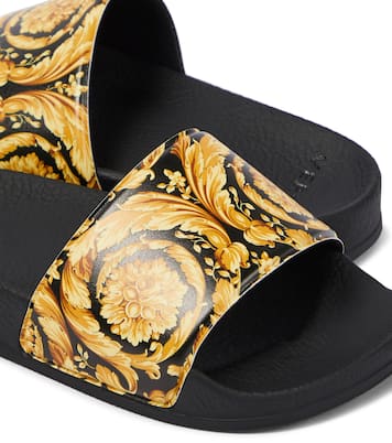 Barocco printed slides | Versace Kids