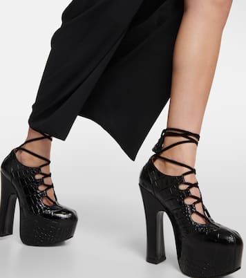 Abito midi Panther drappeggiato in crêpe | Vivienne Westwood