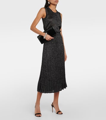 Gonna midi in maglia di Lurex® a coste | Joseph