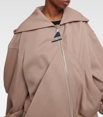 Bomber de gabardina de lana | The Attico