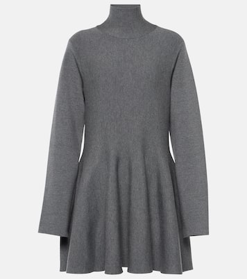 Clarice turtleneck wool-blend minidress | Khaite
