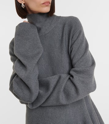 Clarice turtleneck wool-blend minidress | Khaite