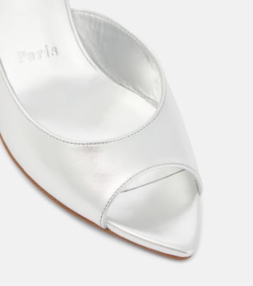 Peeptoe-Pumps Open Apostropha 80 aus Metallic-Leder | Christian Louboutin