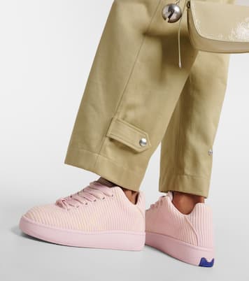 New Trainer checked canvas sneakers | Burberry