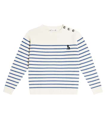Pull rayé Crofton en laine et coton | Bonpoint
