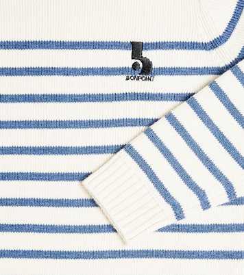 Pull rayé Crofton en laine et coton | Bonpoint