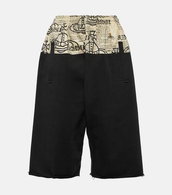 Shorts Kung Fu in cotone con stampa | Vivienne Westwood