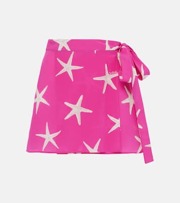 Falda envolvente de seda estampada | Valentino