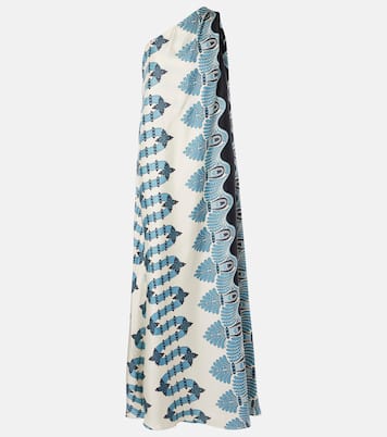 Bedrucktes Maxikleid Roy aus Seiden-Twill | La DoubleJ