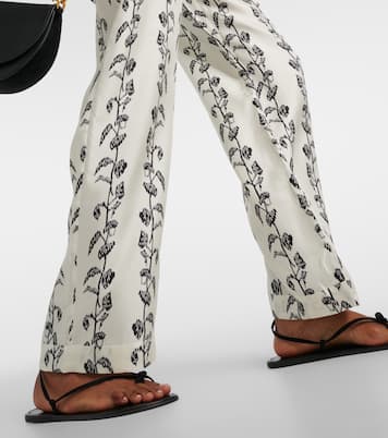 Palazzo-Hose Aurelia aus Seiden-Twill | Asceno