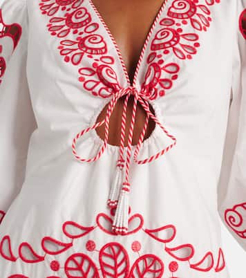 Broderie anglaise cotton midi dress | Farm Rio