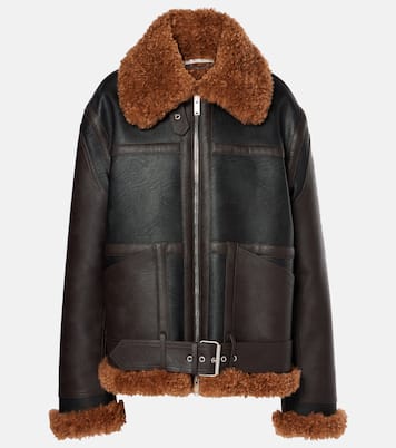 Chaqueta biker con borrego sintético | Stella McCartney