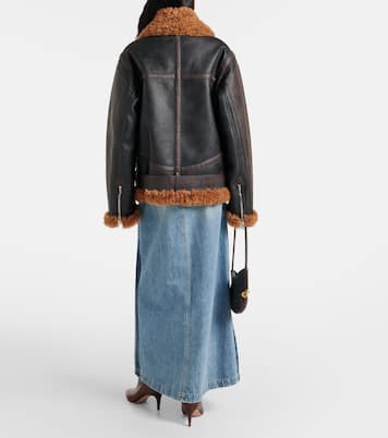 Chaqueta biker con borrego sintético | Stella McCartney
